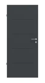Frontansicht von Signum 14 Basic Lack Anthrazit RAL 7016 Innentür - Huga