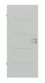 Frontansicht von Signum 14 Basic Lack Grau RAL 7035 Innentür - Huga