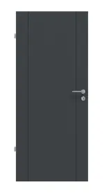 Frontansicht von Groove 16 ProLine Lack Anthrazit RAL 7016 Innentür - Hörmann