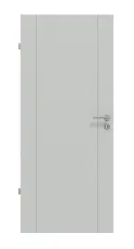 Frontansicht von Signum 16 Basic Lack Grau RAL 7035 Innentür - Huga