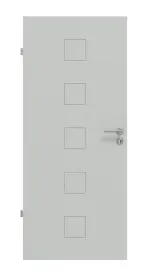 Frontansicht von Signum 19 Basic Lack Grau RAL 7035 Innentür - Huga