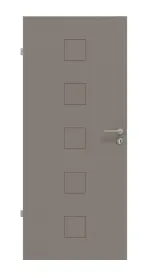 Frontansicht von Groove 19 ProLine Lack Taupe RAL 7048 Innentür - Hörmann