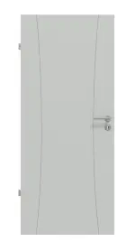 Frontansicht von Signum 20 Basic Lack Grau RAL 7035 Innentür - Huga