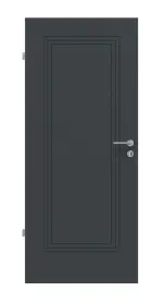 Frontansicht von Groove 21 ProLine Lack Anthrazit RAL 7016 Innentür - Hörmann