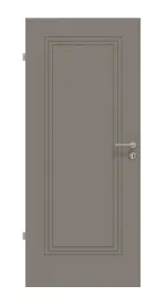 Frontansicht von Groove 21 ProLine Lack Taupe RAL 7048 Innentür - Hörmann