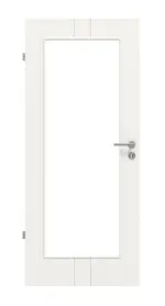 Frontansicht von Groove 23 LA 8 ProLine Lack Verkehrsweiß RAL 9016 Innentür - Hörmann