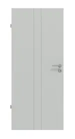 Frontansicht von Signum 23 Basic Lack Grau RAL 7035 Innentür - Huga