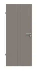Frontansicht von Groove 23 ProLine Lack Taupe RAL 7048 Innentür - Hörmann