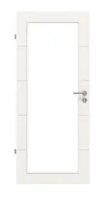 Frontansicht von Groove 27 LA 27 ProLine Lack Verkehrsweiß RAL 9016 Innentür - Hörmann