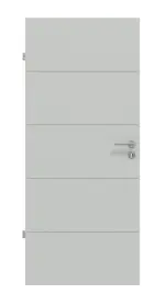 Frontansicht von Signum 27 Basic Lack Grau RAL 7035 Innentür - Huga