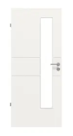 Frontansicht von Signum 29 LA 24 schlossseitig Basic Lack Verkehrsweiß RAL 9016 Innentür - Huga