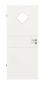 Frontansicht von Groove 29 LA 6 ProLine Lack Verkehrsweiß RAL 9016 Innentür - Hörmann