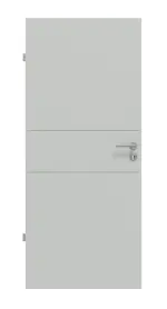 Frontansicht von Signum 29 Basic Lack Grau RAL 7035 Innentür - Huga