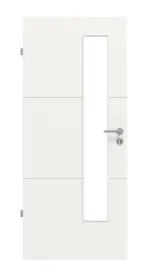 Frontansicht von Signum 31 LA 24 schlossseitig Basic Lack Verkehrsweiß RAL 9016 Innentür - Huga