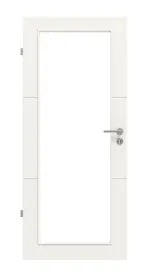 Frontansicht von Groove 31 LA 27 ProLine Lack Verkehrsweiß RAL 9016 Innentür - Hörmann