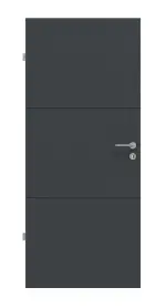 Frontansicht von Groove 31 ProLine Lack Anthrazit RAL 7016 Innentür - Hörmann