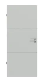 Frontansicht von Signum 31 Basic Lack Grau RAL 7035 Innentür - Huga