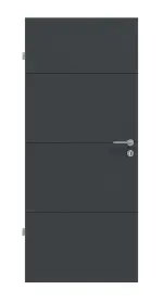 Frontansicht von Signum 34 Basic Lack Anthrazit RAL 7016 Innentür - Huga