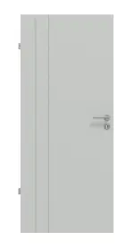 Frontansicht von Signum 39 Basic Lack Grau RAL 7035 Innentür - Huga