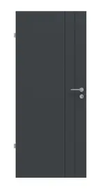 Frontansicht von Groove 44 ProLine Lack Anthrazit RAL 7016 Innentür - Hörmann