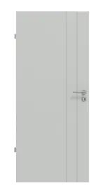 Frontansicht von Signum 44 Basic Lack Grau RAL 7035 Innentür - Huga