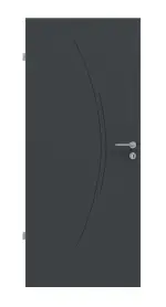 Frontansicht von Signum 49 Basic Lack Anthrazit RAL 7016 Innentür - Huga