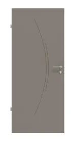 Frontansicht von Signum 49 Basic Lack Taupe RAL 7048 Innentür - Huga