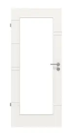 Frontansicht von Groove 50 LA 8 ProLine Lack Verkehrsweiß RAL 9016 Innentür - Hörmann
