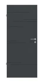 Frontansicht von Signum 50 Basic Lack Anthrazit RAL 7016 Innentür - Huga