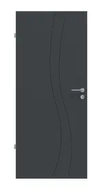 Frontansicht von Signum 51 Basic Lack Anthrazit RAL 7016 Innentür - Huga