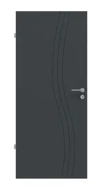 Frontansicht von Signum 53 Basic Lack Anthrazit RAL 7016 Innentür - Huga