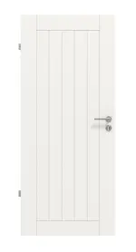 Frontansicht von Groove 54 ProLine Lack Verkehrsweiß RAL 9016 Innentür - Hörmann