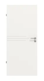 Frontansicht von Groove 56 ProLine Lack Verkehrsweiß RAL 9016 Innentür - Hörmann