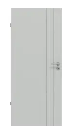 Frontansicht von Signum 85 Basic Lack Grau RAL 7035 Innentür - Huga