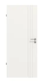 Frontansicht von Groove 85 ProLine Lack Verkehrsweiß RAL 9016 Innentür - Hörmann