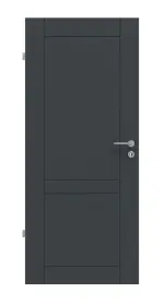 Frontansicht von Groove 92 ProLine Lack Anthrazit RAL 7016 Innentür - Hörmann