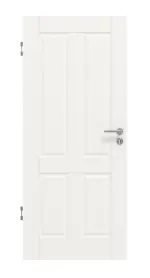 Frontansicht von HUGA Innentür Kontur 4 Weißlack Classic