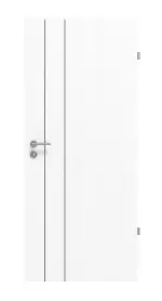 Frontansicht von Esche Weiß Pore Es 242 Portalit Innentür Lineo Typ 3602 - Westag