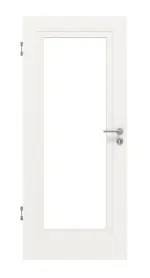 Frontansicht von Lacuna 1 LA Classic Weißlack Innentür - Huga