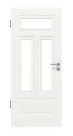 Frontansicht von Montana 6 LA 2 ClassicLine Weißlack Innentür - Hörmann
