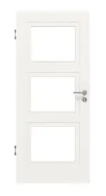 Frontansicht von Montana 7 LA ClassicLine Weißlack Innentür - Hörmann