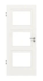 Frontansicht von Lacuna 7 LA Classic Weißlack Innentür - Huga