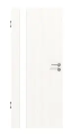 Frontansicht von Smart 1 Bandseite Basic Durat Pino Weiß Innentür - Huga