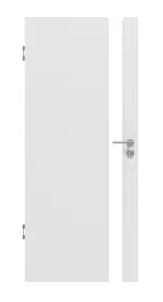 Frontansicht von Smart 1 Schlossseite Basic Durat Bütte Weiß Innentür - Huga