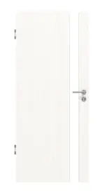 Frontansicht von Smart 1 Schlossseite Basic Durat Pino Weiß Innentür - Huga