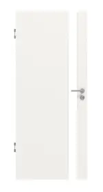 Frontansicht von Smart 1 Schlossseite Basic Durat Verkehrsweiß RAL 9016 Innentür - Huga