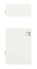 Frontansicht von Smart 2 quer Basic Durat Verkehrsweiß RAL 9016 Innentür - Huga