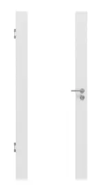 Frontansicht von Sueno 1 Basic Durat Bütte Weiß Innentür - Huga