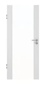 Frontansicht von HUGA Innentür Sueno 1 Eiche Weiß Durat Concept