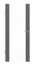 Frontansicht von Huga Innentür Sueno 1 Hygge grau RAL 7037 Duradecor Concept